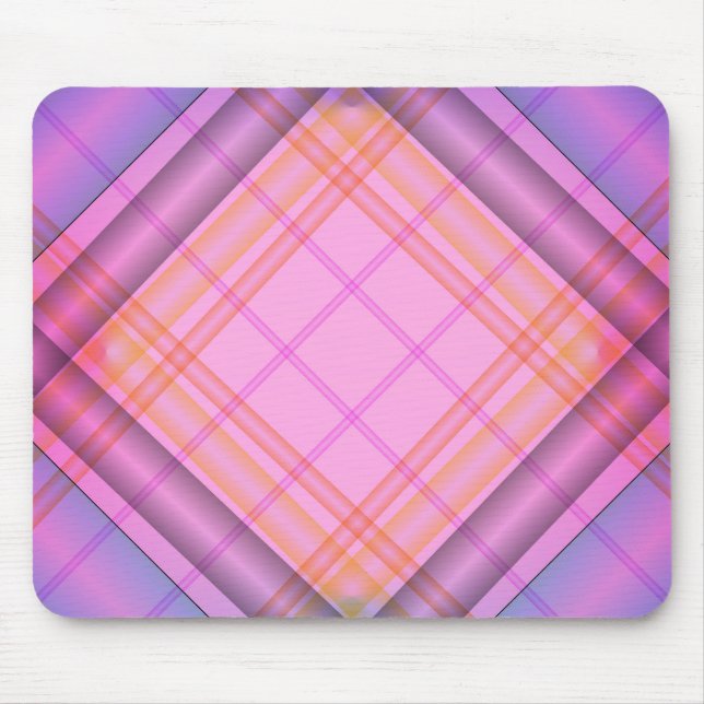 Purple Plaid Mousepad (Front)