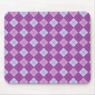 Purple Plaid Mousepad