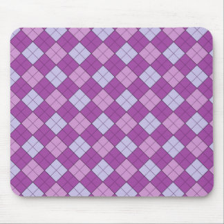 Purple Plaid Mousepad