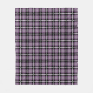 Purple Plaid Perfection Fleece Blanket