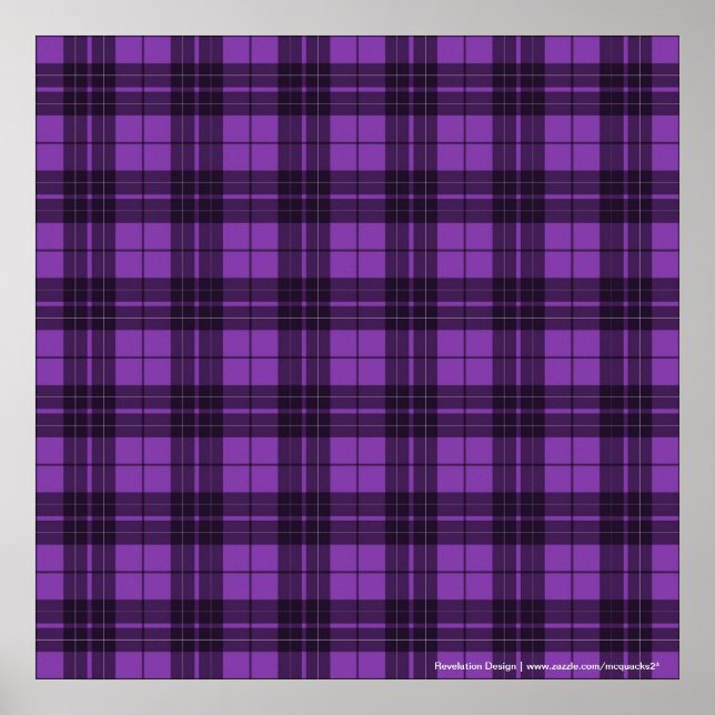 Purple Plaid Poster (Front)