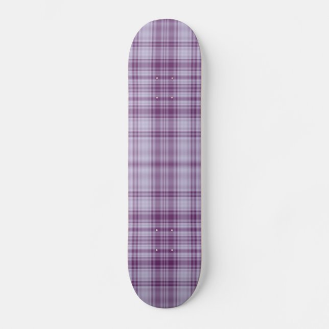 Purple Plaid Skateboard (Front)