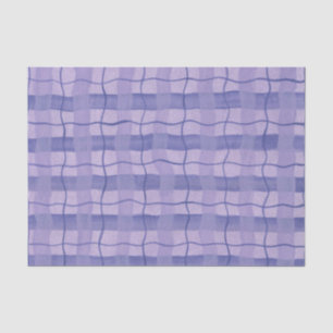 Purple Plaid Tissue Paper