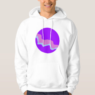 Purple Planet Mens Hoodie