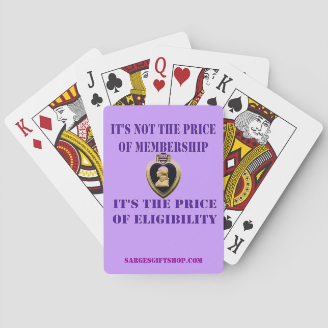 PURPLE PLAYING CARDS (Back)
