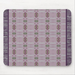 Purple Plum And Mauve Patterned Mouse Pad