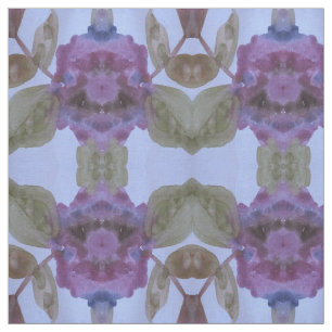 Purple Plum and Olive Green and Blue Fabric