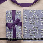 Purple Poinsettias & Snowflakes Christmas Winter Wrapping Paper Sheet<br><div class="desc">Poinsettias and snowflakes are classic Christmas images. But bring a touch of elvish whimsy and festive magic to your home when you choose this lovely light purple holiday floral pattern. Perfect for the entire winter season. This pleasant shade of lavender brings a feeling of peace and serenity to your space....</div>