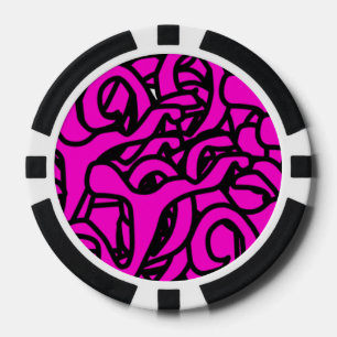 purple poker chip