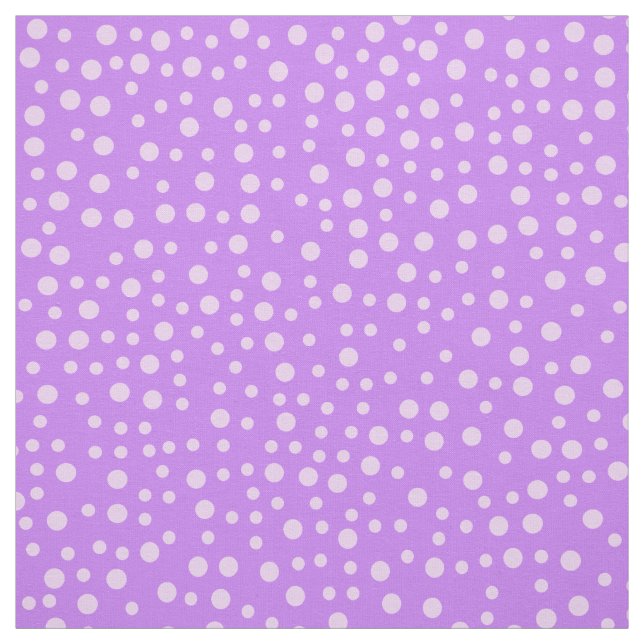 Purple Polka Dot Pattern Fabric (Swatch)