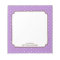 Purple polka dot personalised girly cute notepad