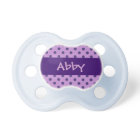 Purple Polka Dots Baby Girl  Custom Name P547