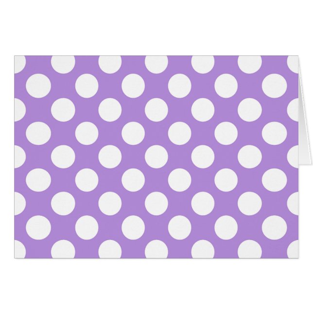 Purple Polka Dots, Polka Dot Pattern, Dots, Dotted (Front Horizontal)
