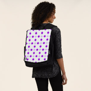 Purple Polka Dots, Polka Dot Pattern, Dots, Dotted Backpack