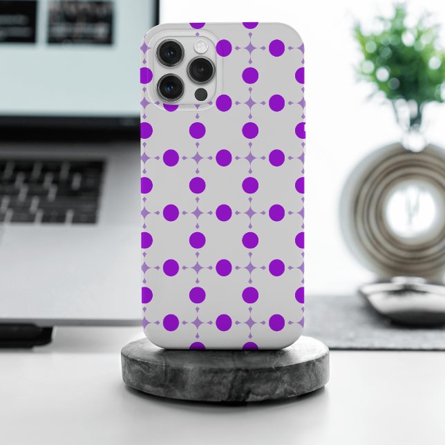 Purple Polka Dots, Polka Dot Pattern, Dots, Dotted Case-Mate iPhone Case (Creator Uploaded)