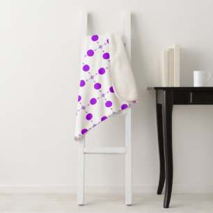 Purple Polka Dots, Polka Dot Pattern, Dots, Dotted Sherpa Blanket