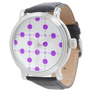 Purple Polka Dots, Polka Dot Pattern, Dots, Dotted Watch