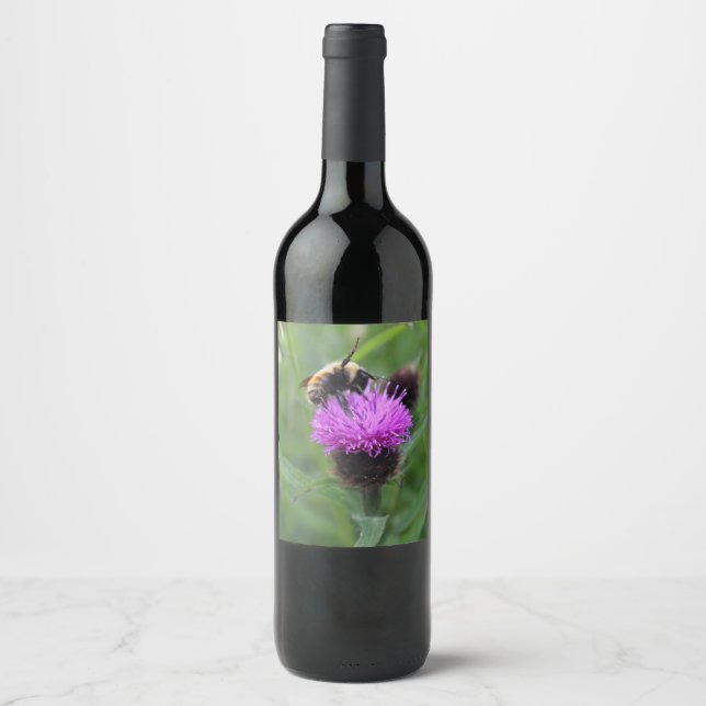 Purple Pollen Wine Label (Front)