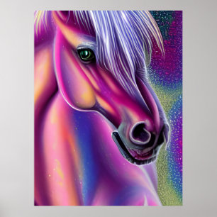 Purple Pony Poster