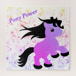 Purple Pony Power Puzzle