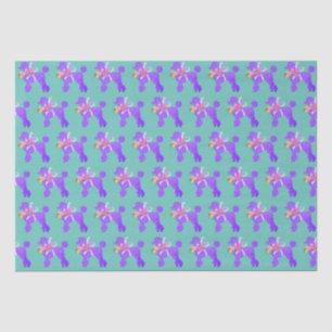 Purple Poodle Matching  Tissue Paper