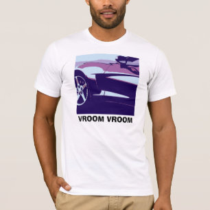 Purple Pop Art Corvette T-Shirt