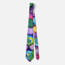 Purple Pop Doodle Neck Tie