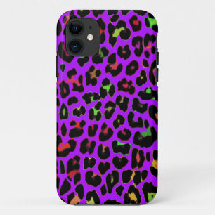 Purple pop Leopard Print iPhone 11 Case