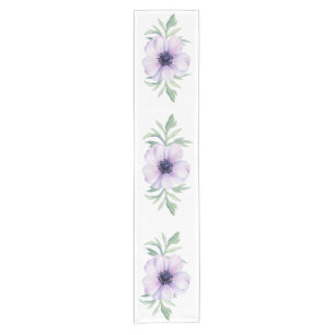 "Purple Poppy"  Short Table Runner