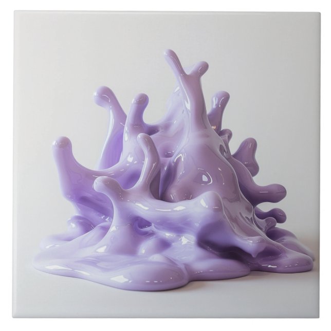 Purple Porcelain Lava Tile (Front)