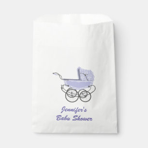 Purple Pram Baby Shower Favour Bag
