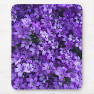 Purple Pretty Flowers Mouse Pad