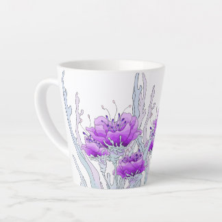"Purple Pretty" Latte Mug