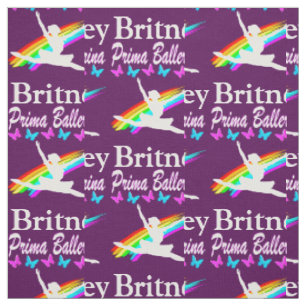 PURPLE PRIMA BALLERINA PERSONALIZED FABRIC