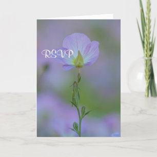 Purple Primrose RSVP Invitation