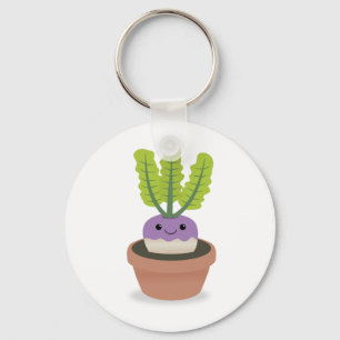 Purple Prince Turnip Key Ring
