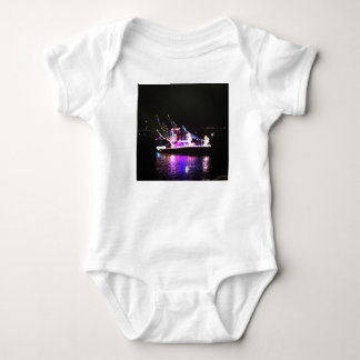 Purple Princess Christmas Boat Baby Bodysuit