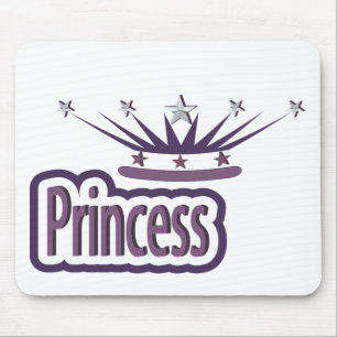 Purple Princess Crown Mouse Pad