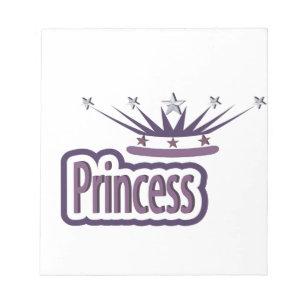 Purple Princess Crown Notepad