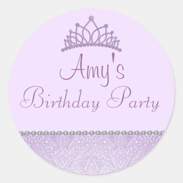 Purple Princess Sticker (Front)