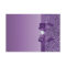 Purple Printed Sequins Bow & Diamond Thank You
