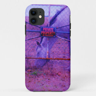 Purple Private Property Horse Case-Mate iPhone Case