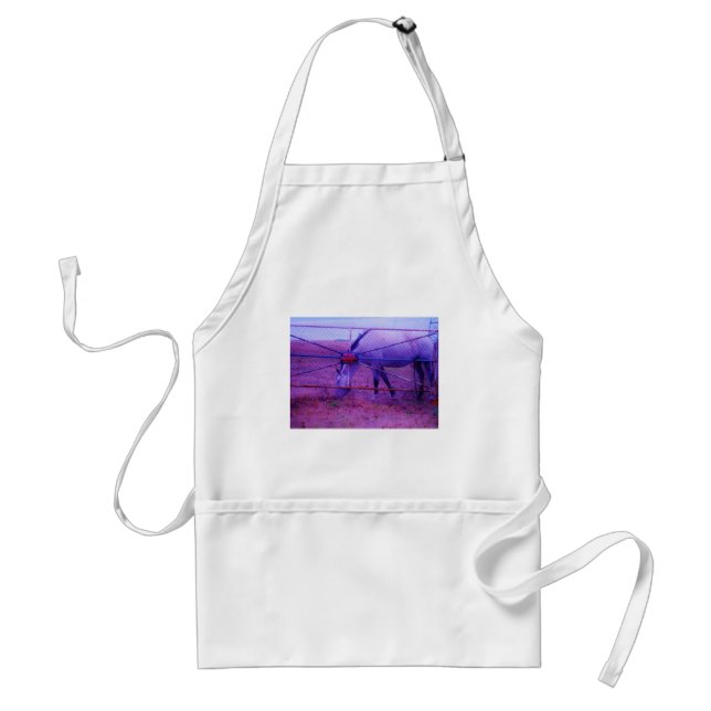 Purple Private Property Horse Standard Apron (Front)