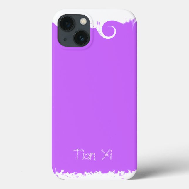 Purple Professional Elegant Modern Case-Mate iPhone Case (Back)