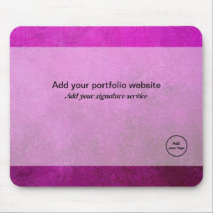 Purple promotional digital nomads freelance logo mouse pad