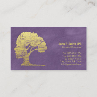 Purple Psychologist Personal Counsellor Appointmen Appointment Card