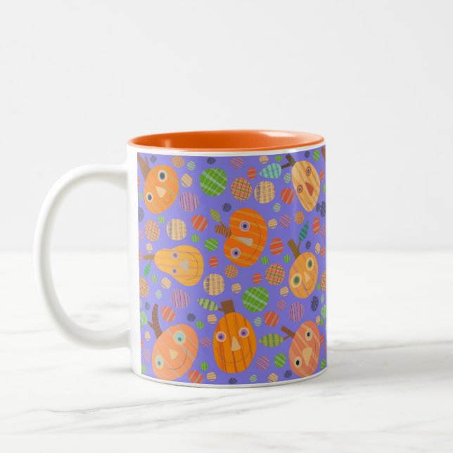 Purple Pumpkin Parade Mug (Left)