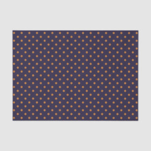Purple + Pumpkin Polka Dots (Large) Tissue Paper