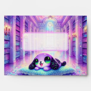 Purple Puppy Library Envelopes