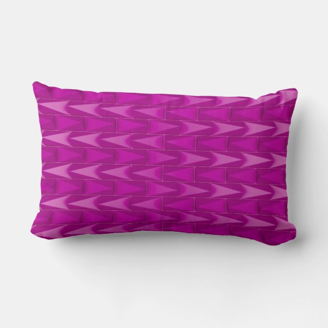 Purple pyramids lumbar cushion (Back)
